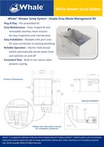 Whale Shower Sump System Whale PDF Catalogs Documentation