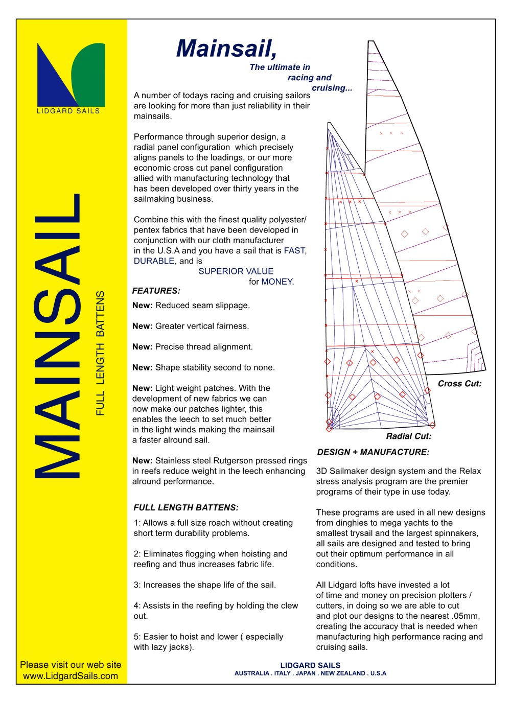 Lidgard Sailmakers - 3891, 4450, 2856, 205004, 4229