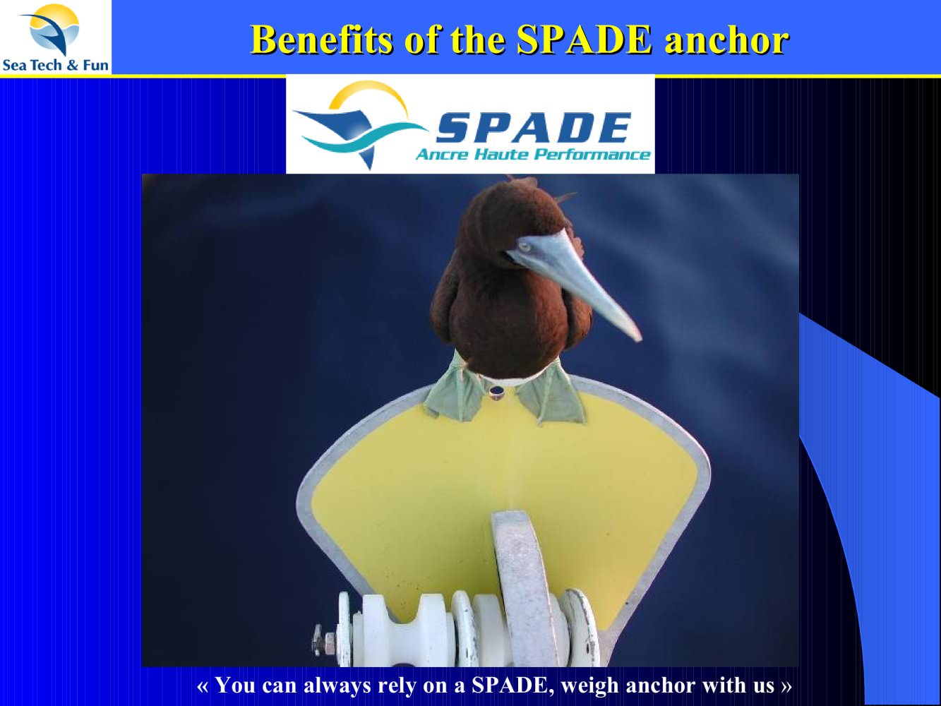 Benefits of the SPADE anchor - Sea Tech and Fun - Spade