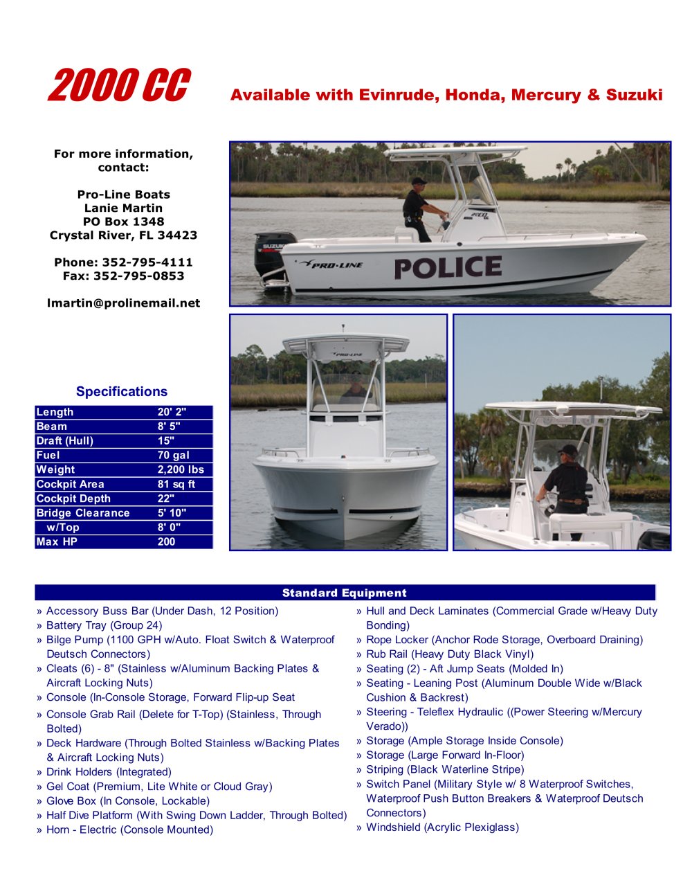 2000 CC - Pro Line Boats