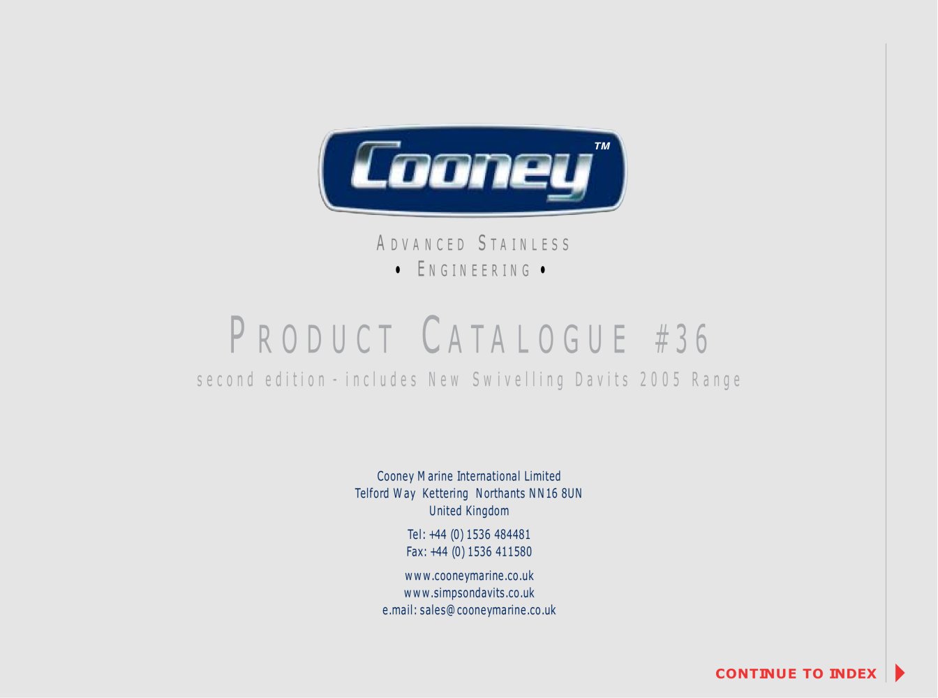 Catalogue - Cooney Marine