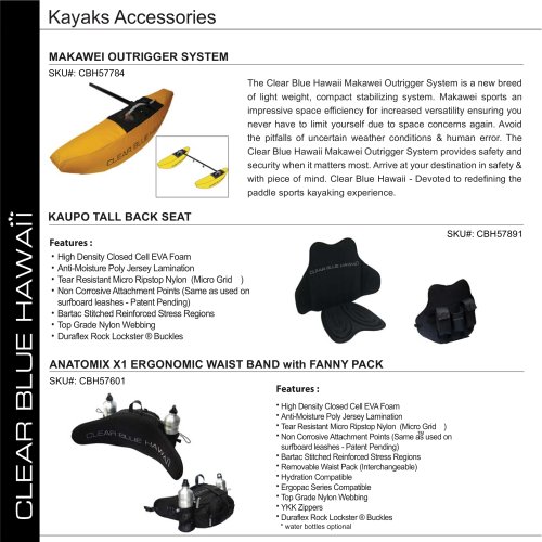 CLEAR BLUE HAWAII Travel Adventure Gear