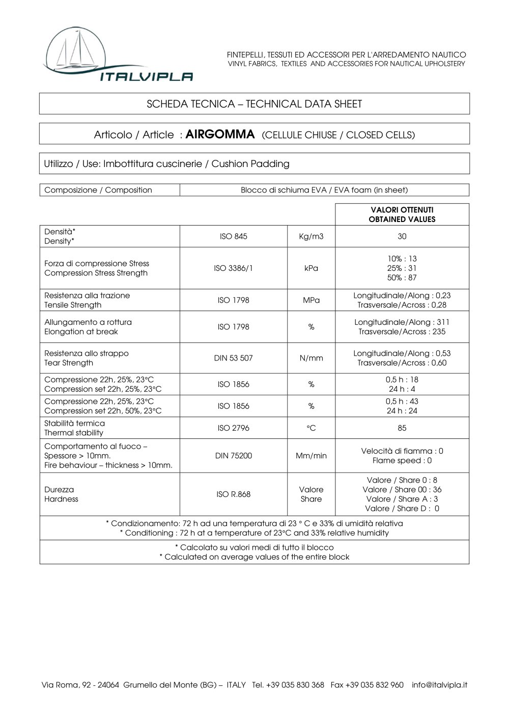 AIRGOMMA - Italvipla