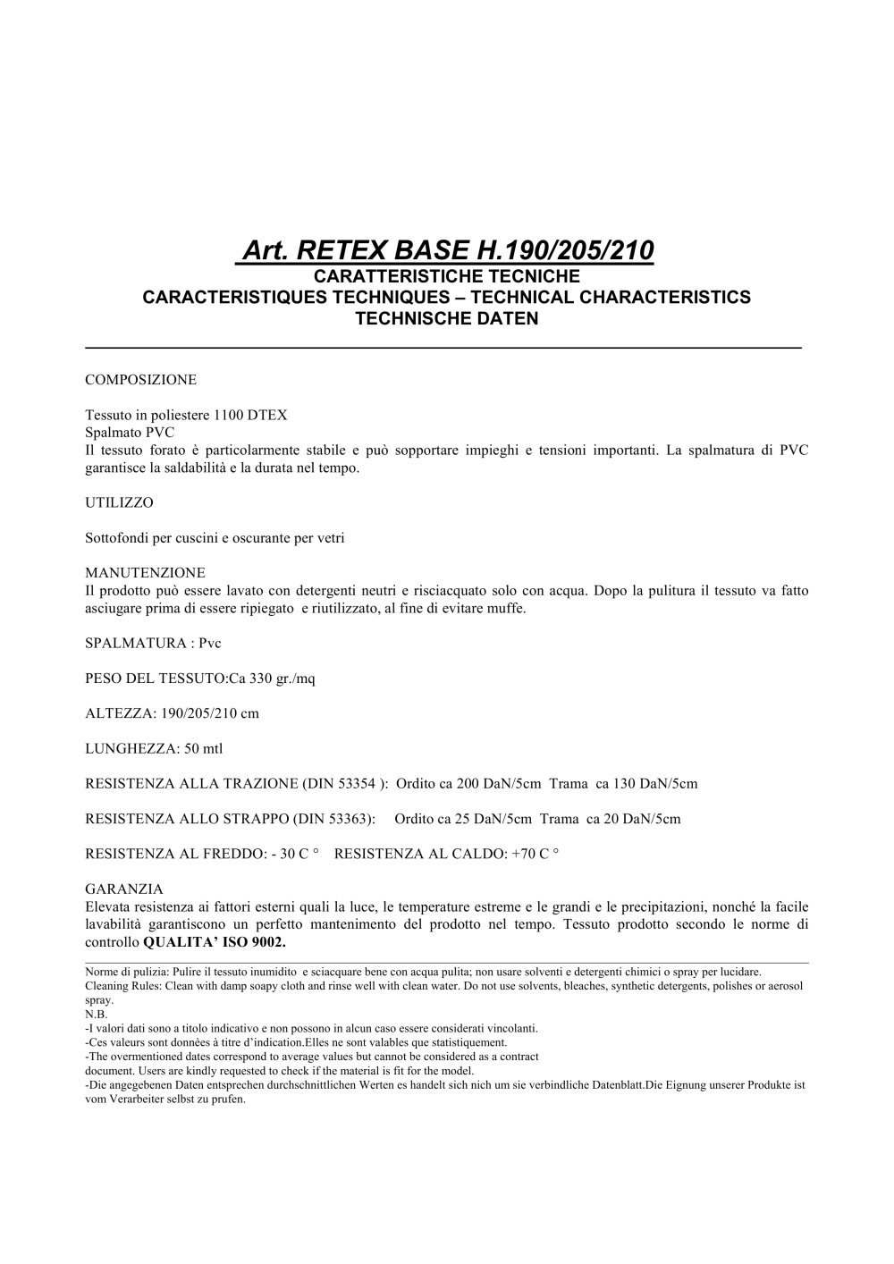 RETEX_BASE - Italvipla