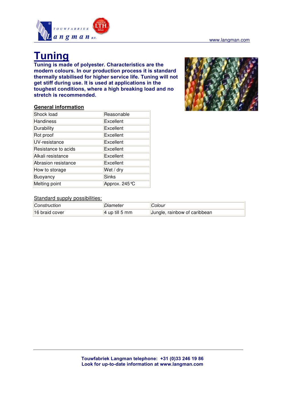 Tuning - Langman Touwfabriek
