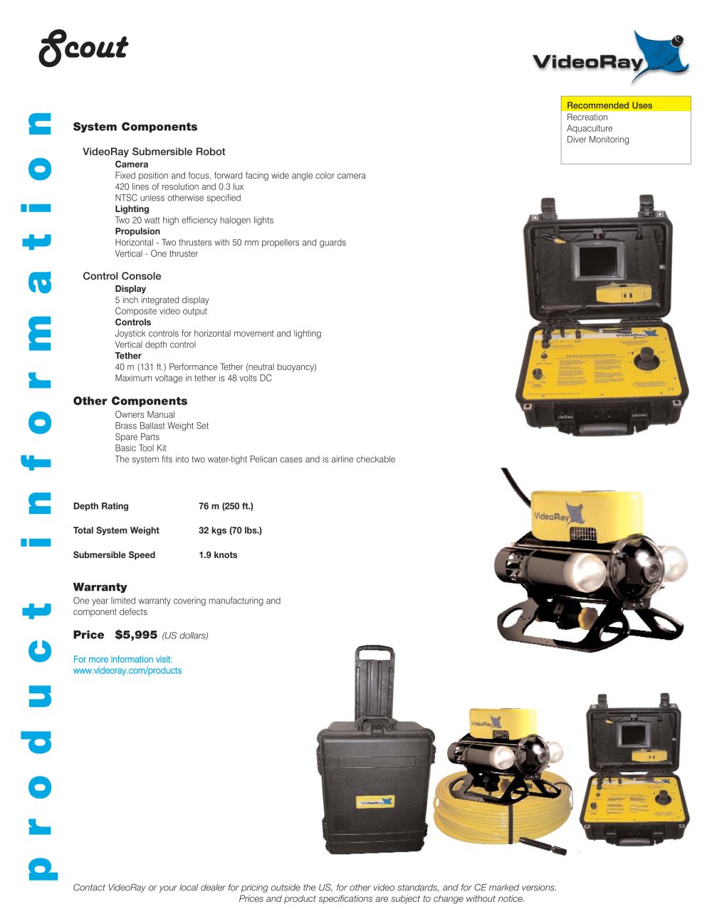 VideoRay - 152498, 47017