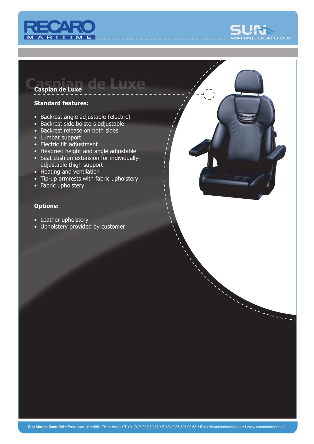 CAspian De Luxe - Recaro Maritime