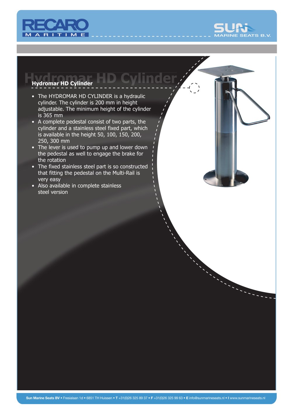 Hydromar HD Cylinder - Recaro Maritime