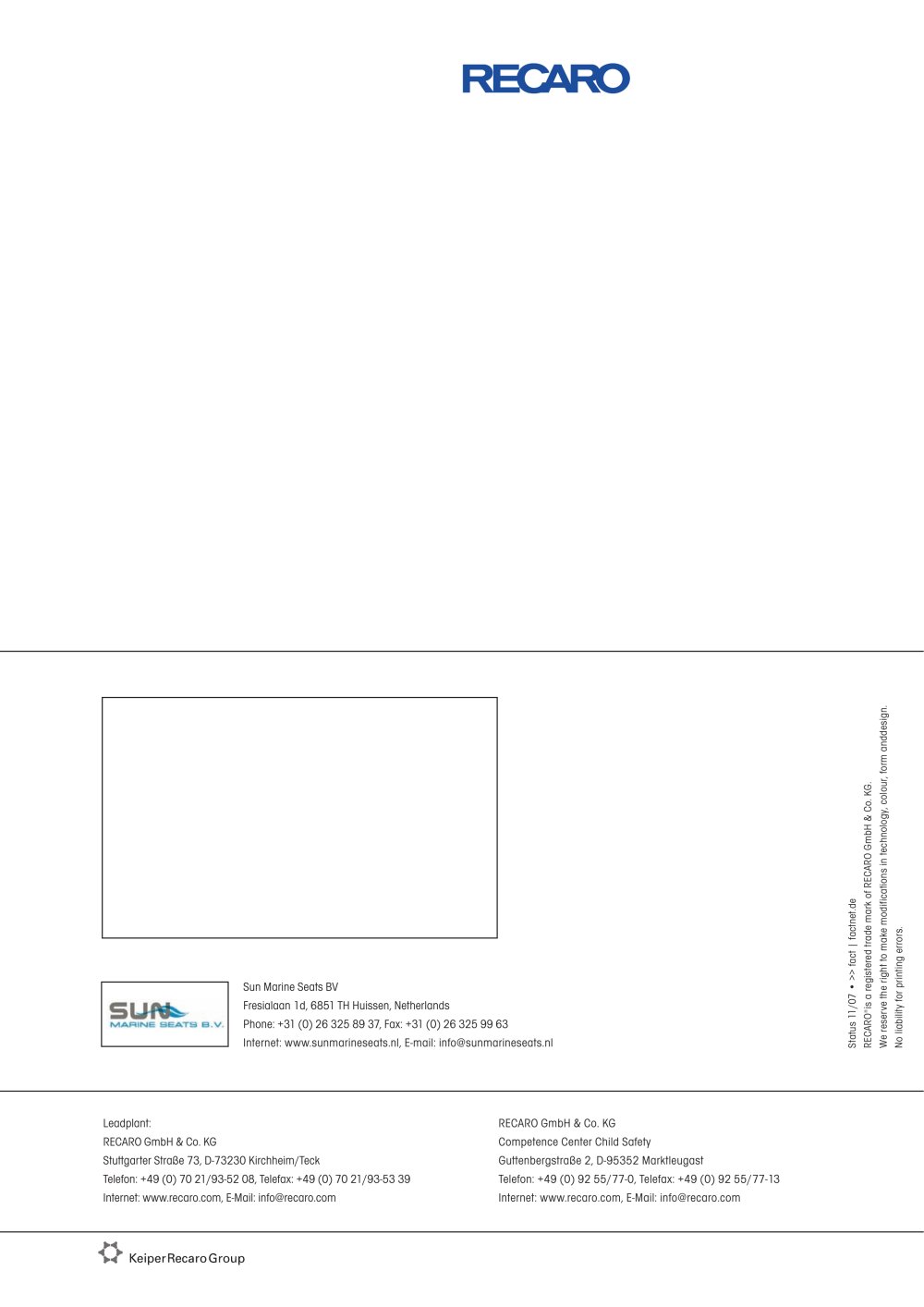 Recaro Maritime - 58180