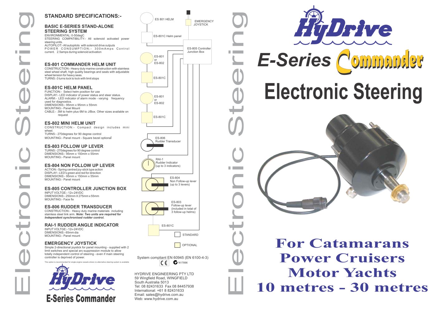 E Series Commander Electronic Steering Hydrive Pdf Catalogs E Series Commander Electronic Steering 2 Pages