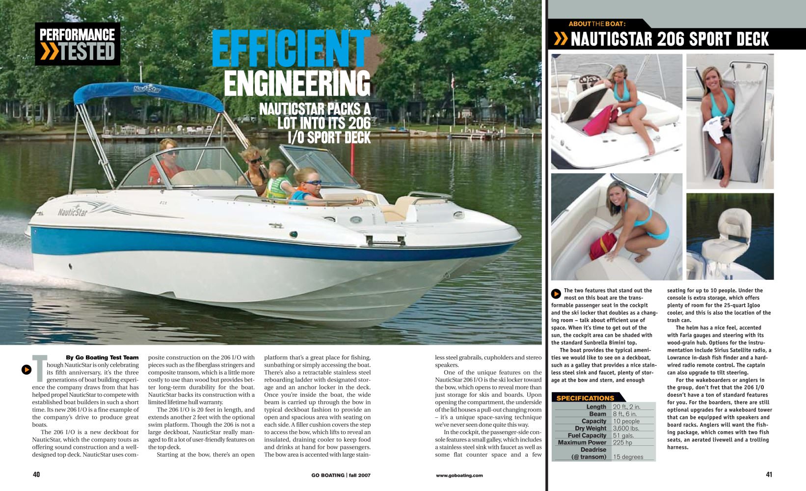 EFFICIENT ENGINEERING - Nautic Star Boats