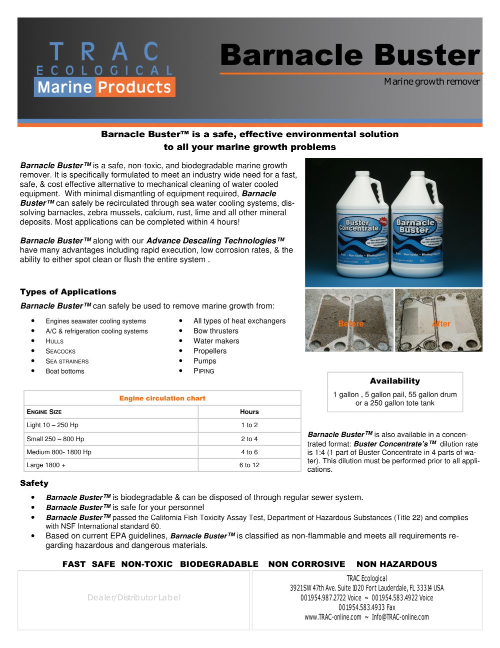 TRAC Ecological Marine Products - 4398, 3617