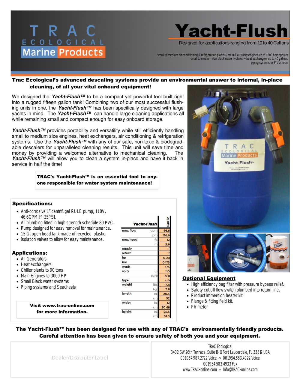 TRAC Ecological Marine Products - 