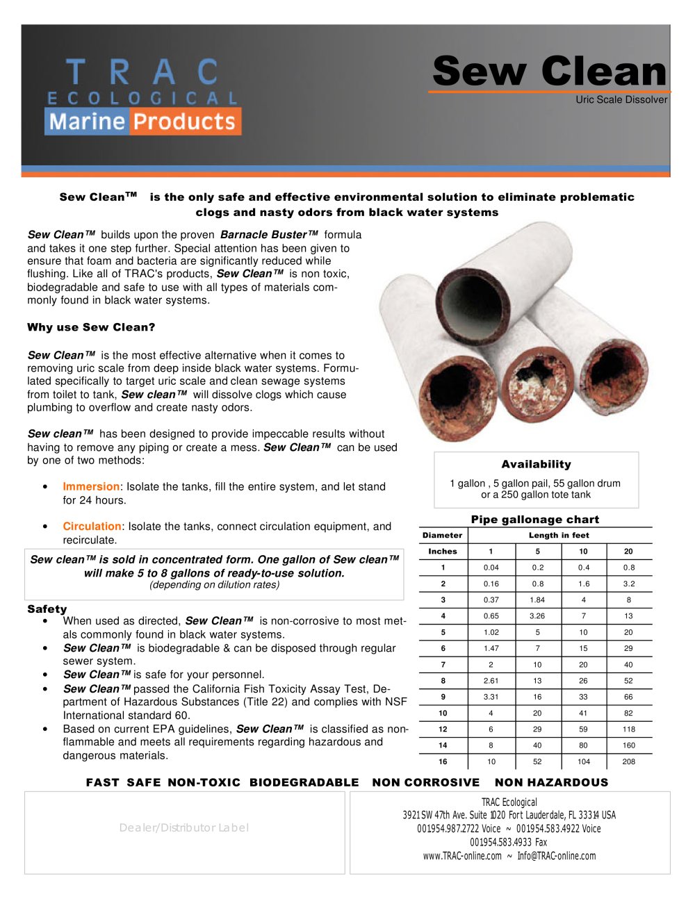 TRAC Ecological Marine Products - 18230