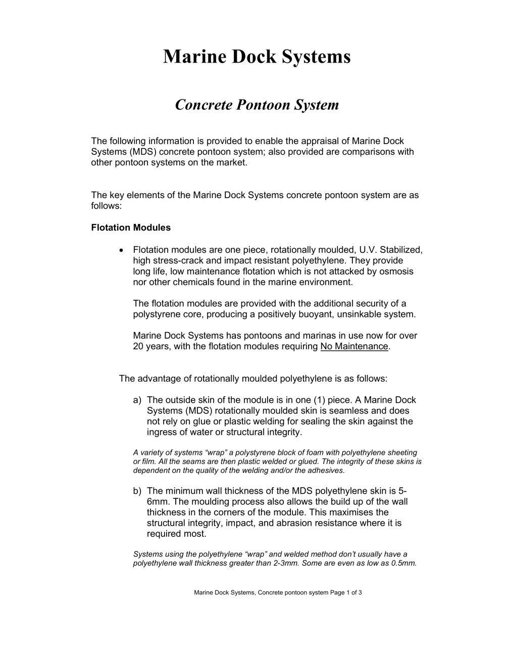 Marina Dock Systems - 