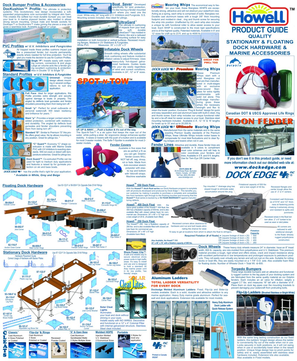 Dock Edge - 152557, 5107, 3692, 3991, 50526, 3407, 4327, 152548, 3603
