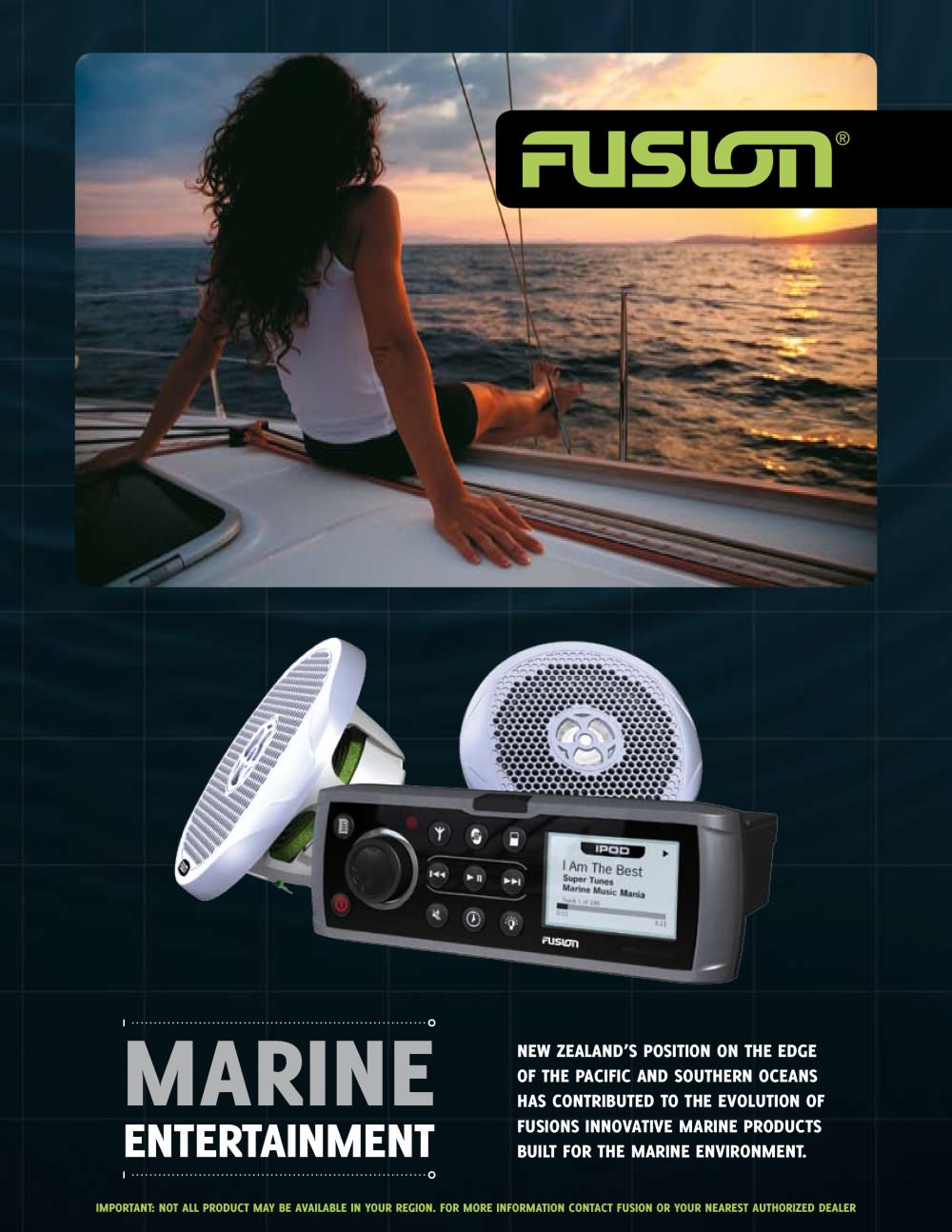 Marine entertainment - Fusion electronics