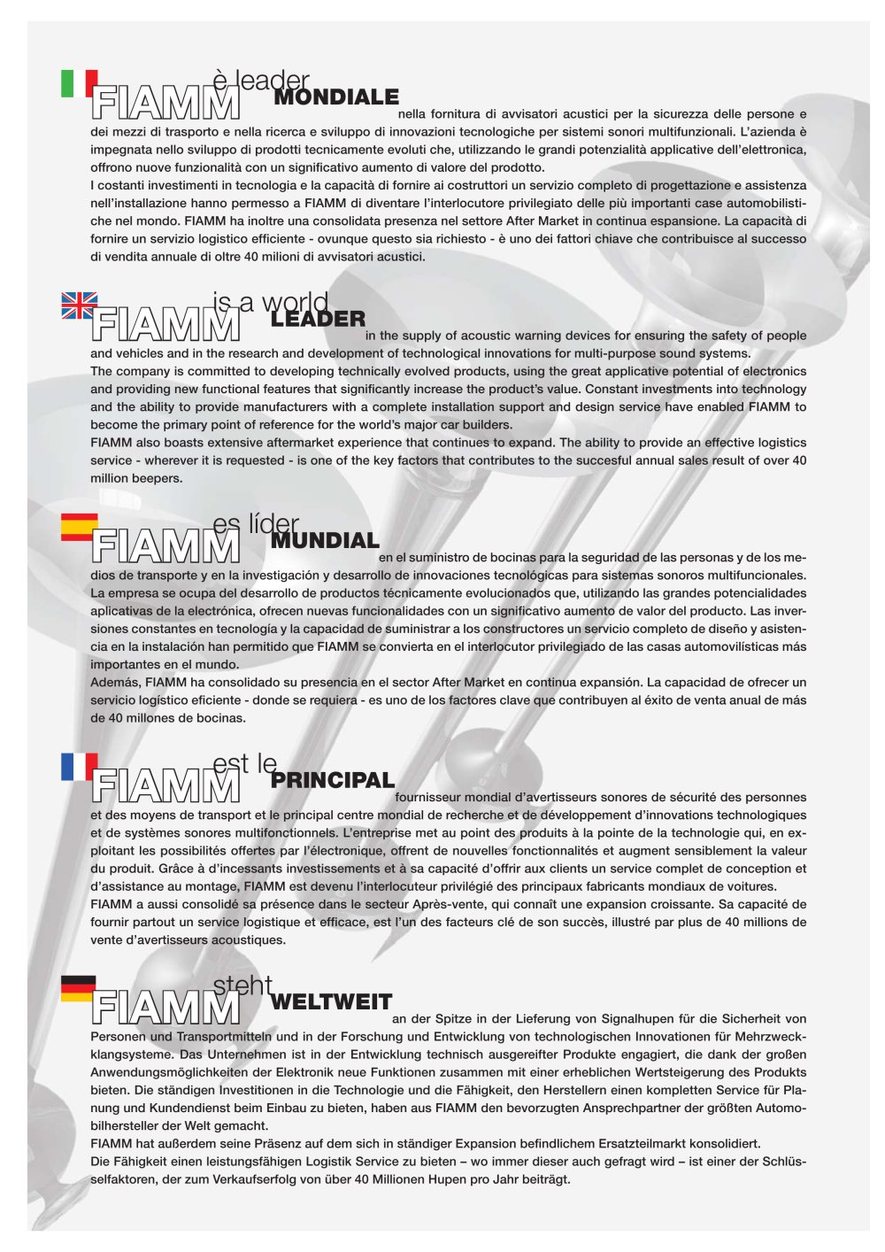 Fiamm Spa - 