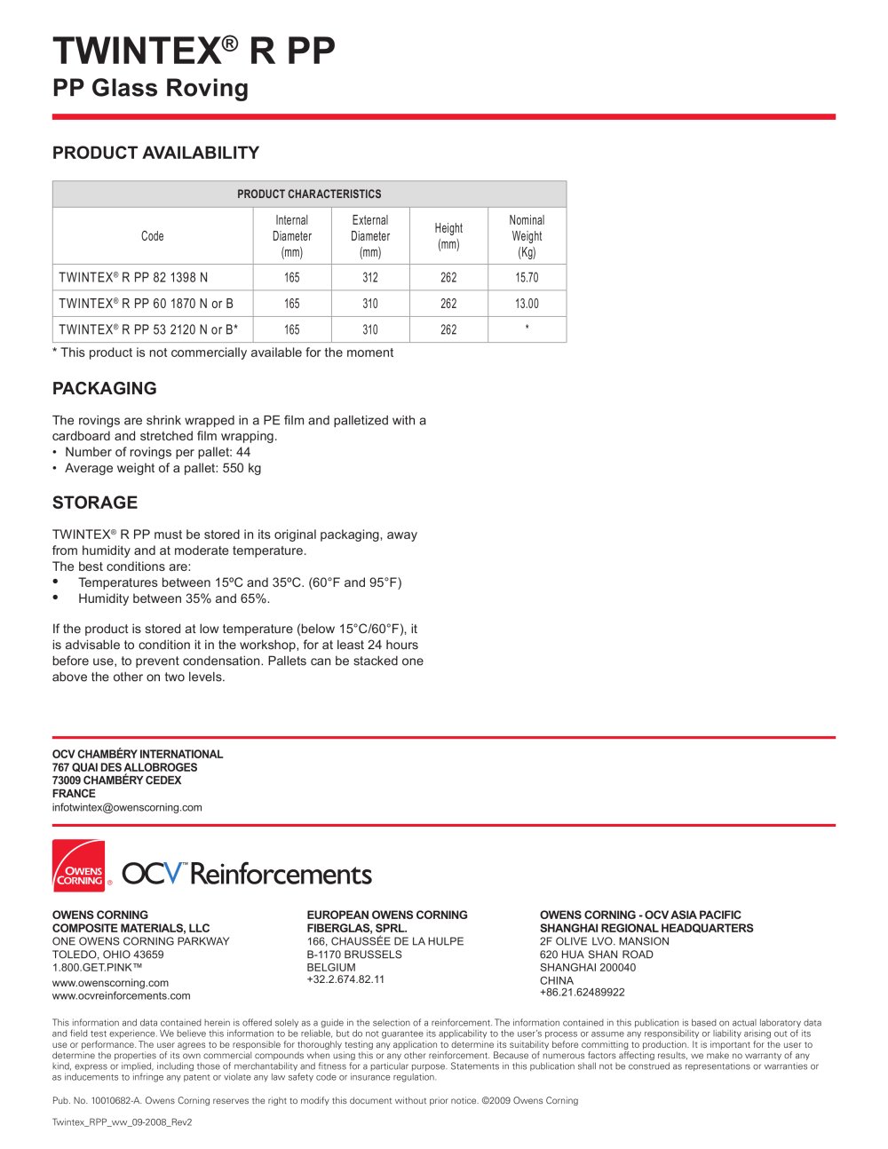 Vetrotex - OCV Reinforcements - 61317, 253986, 62981