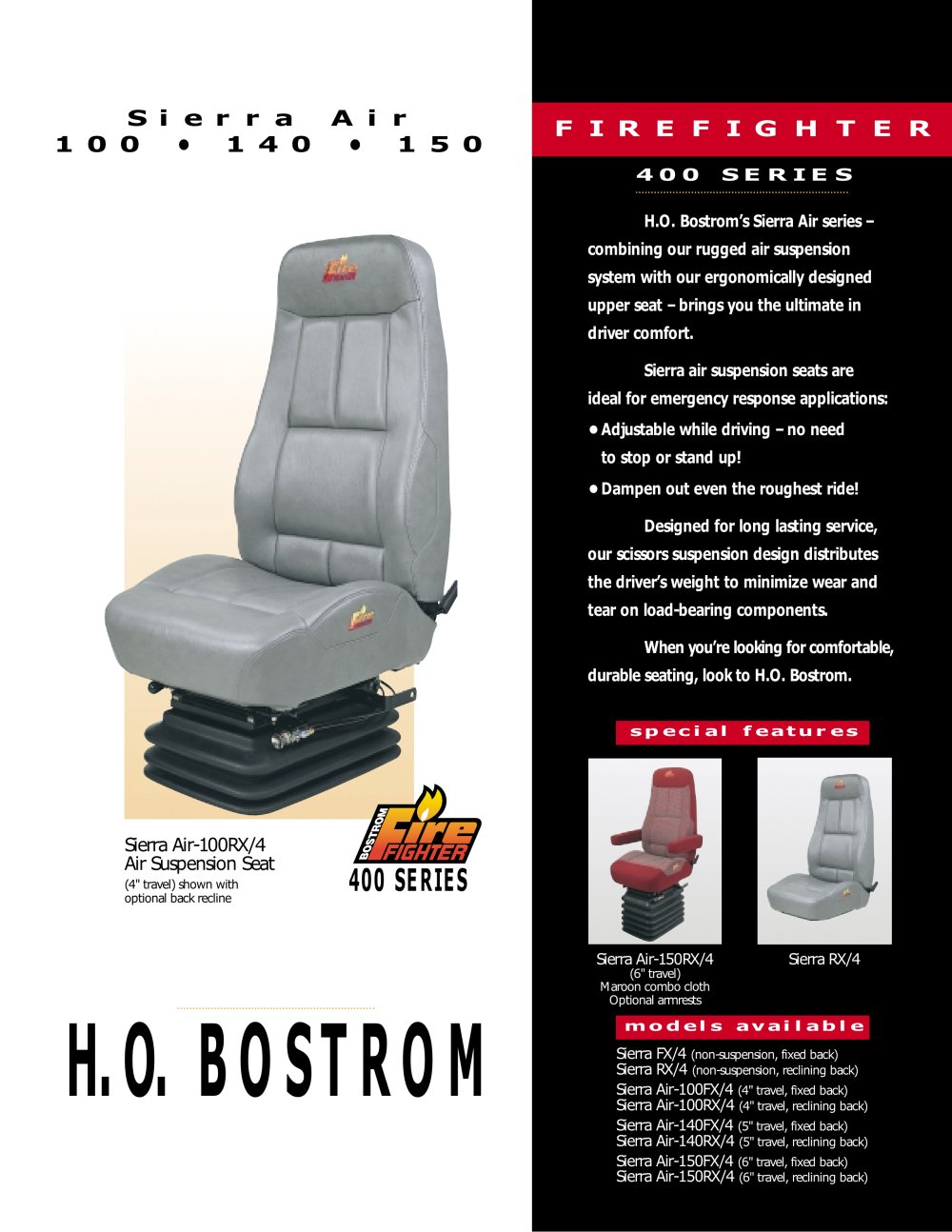SIERRA AIR - H.O. Bostrom Co Inc
