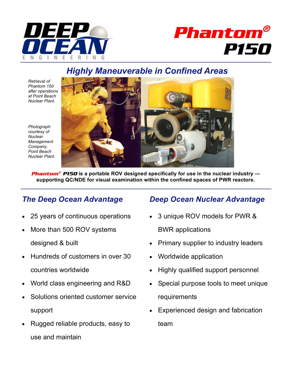 Phantom P150 - Deep Ocean Engineering