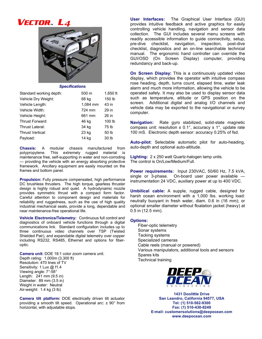 Deep Ocean Engineering - 59274, 139357, 57609, 54416, 16593, 152450, 63355, 60046