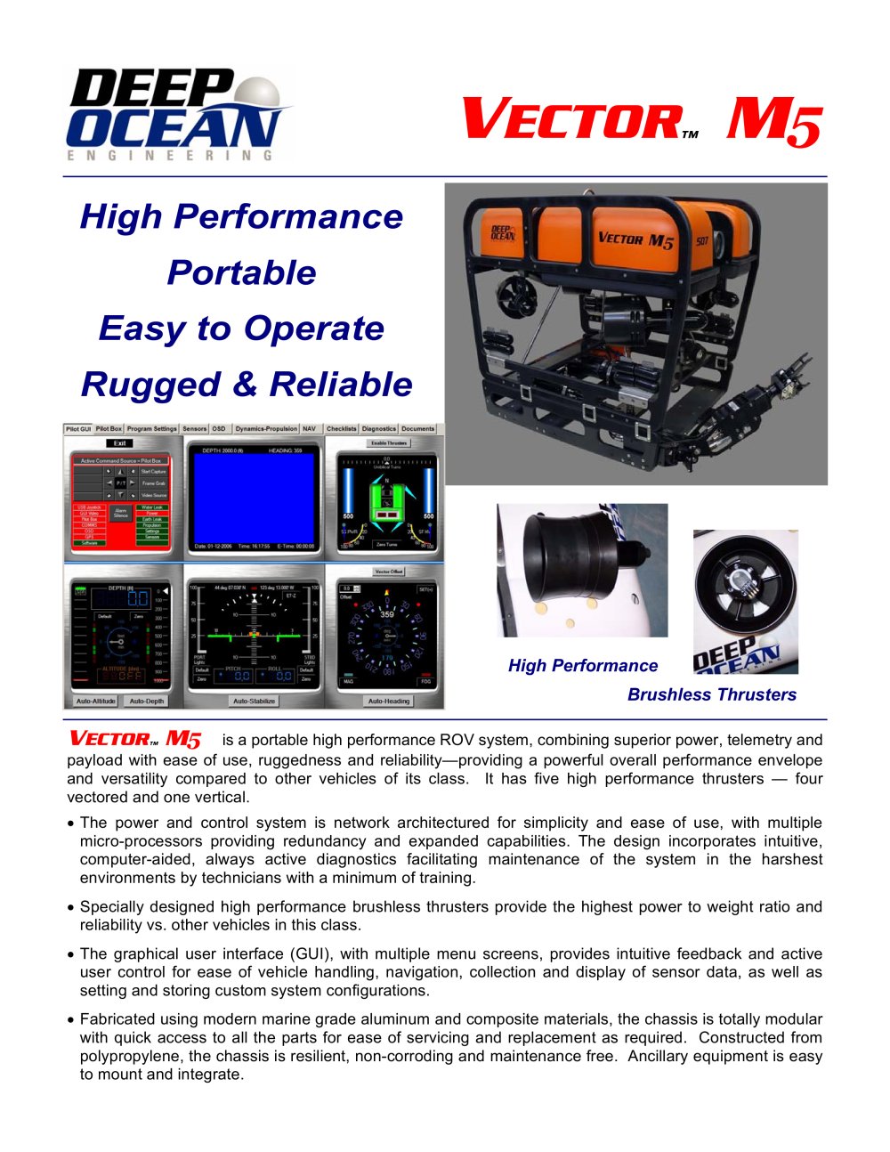 Vector M5 Brochure - Deep Ocean Engineering