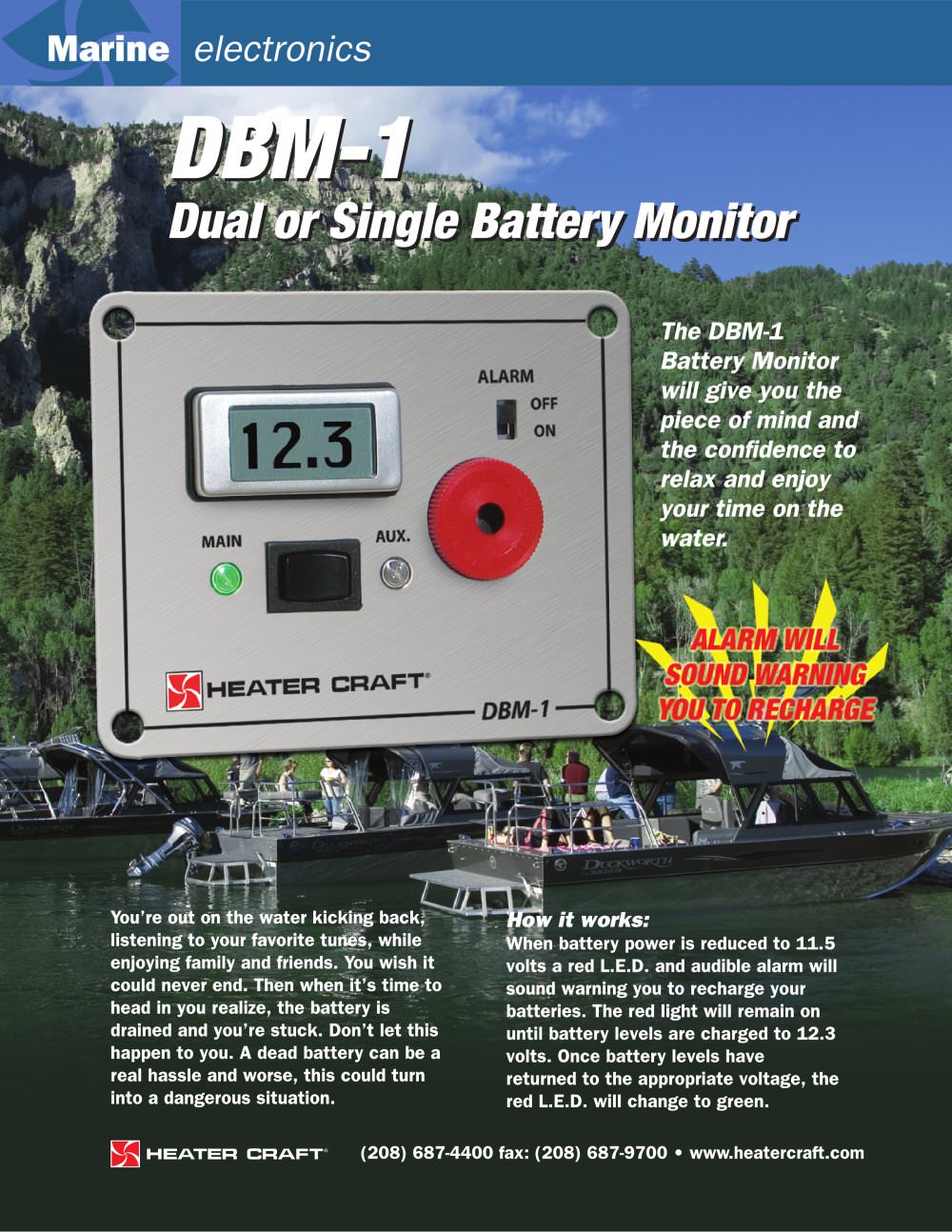 DBM-1 battery monitor - Heater Craft