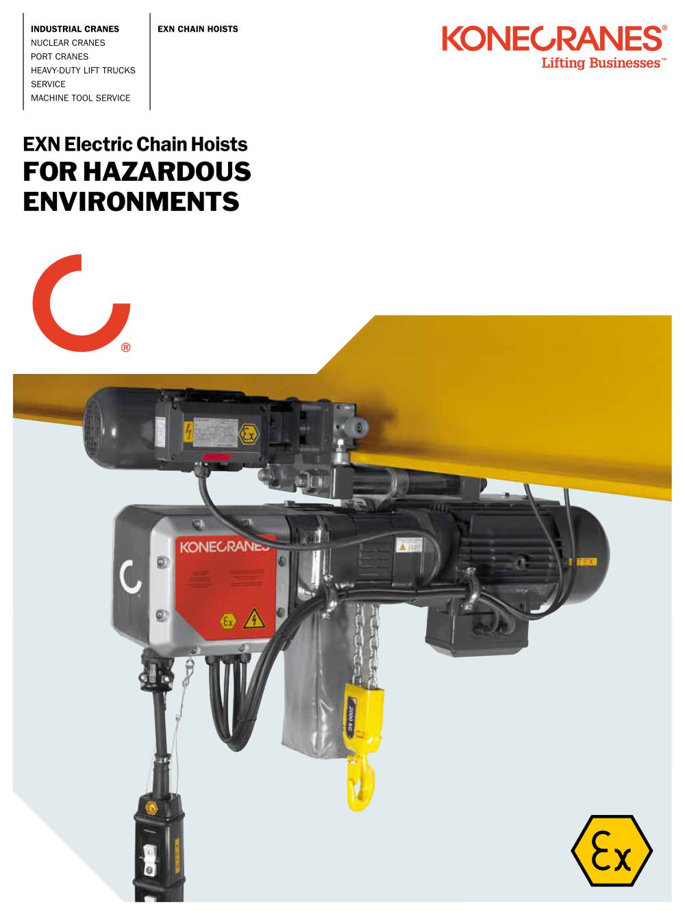 EXN Electric Chain Hoists for Hazardous Environments - 1 / 4 Pages