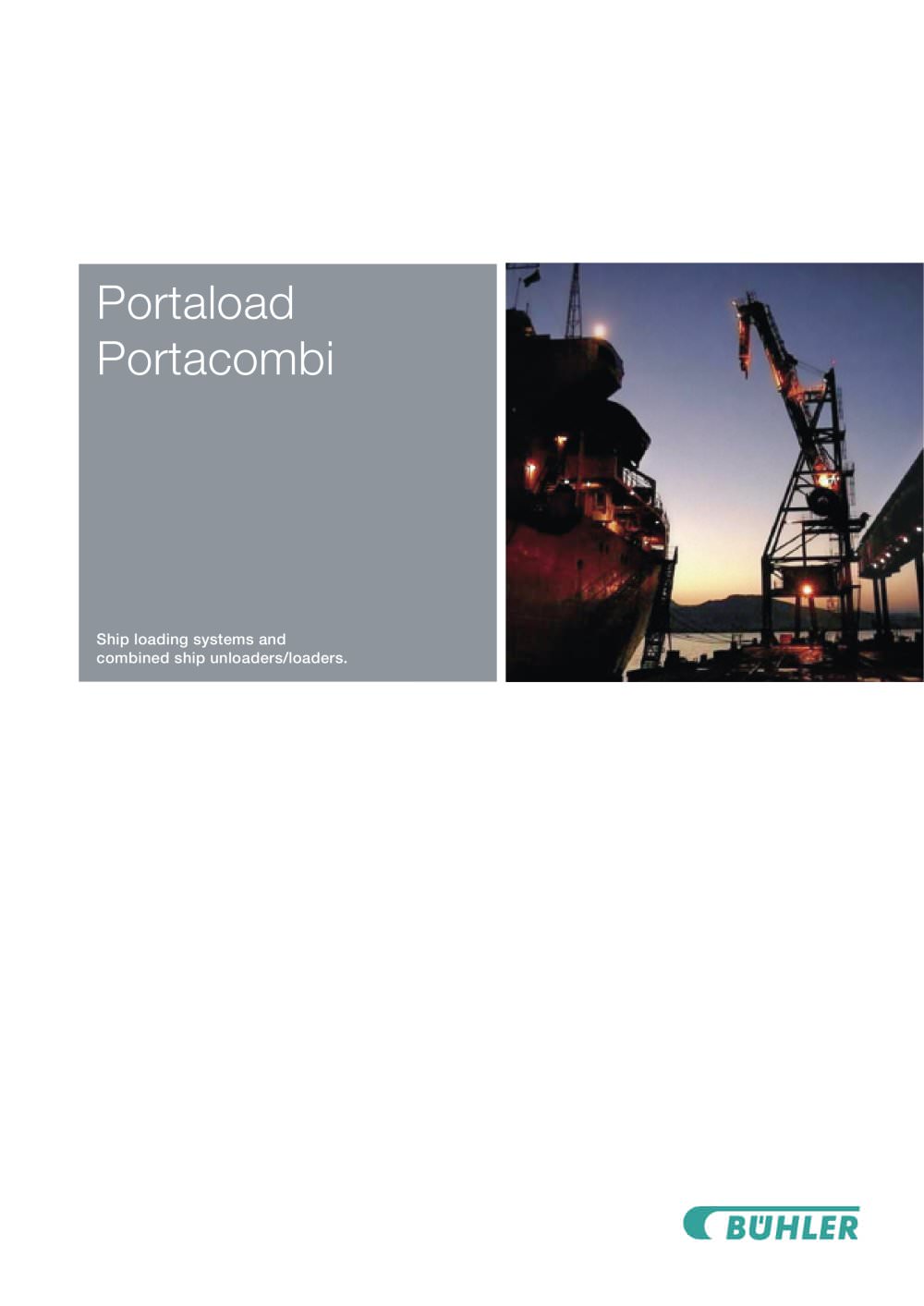 Ship loaders Portaload RSLA and Portacombi - Buhler