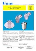 indoor ceiling-mounted luminaire for ships (for hazardous area)