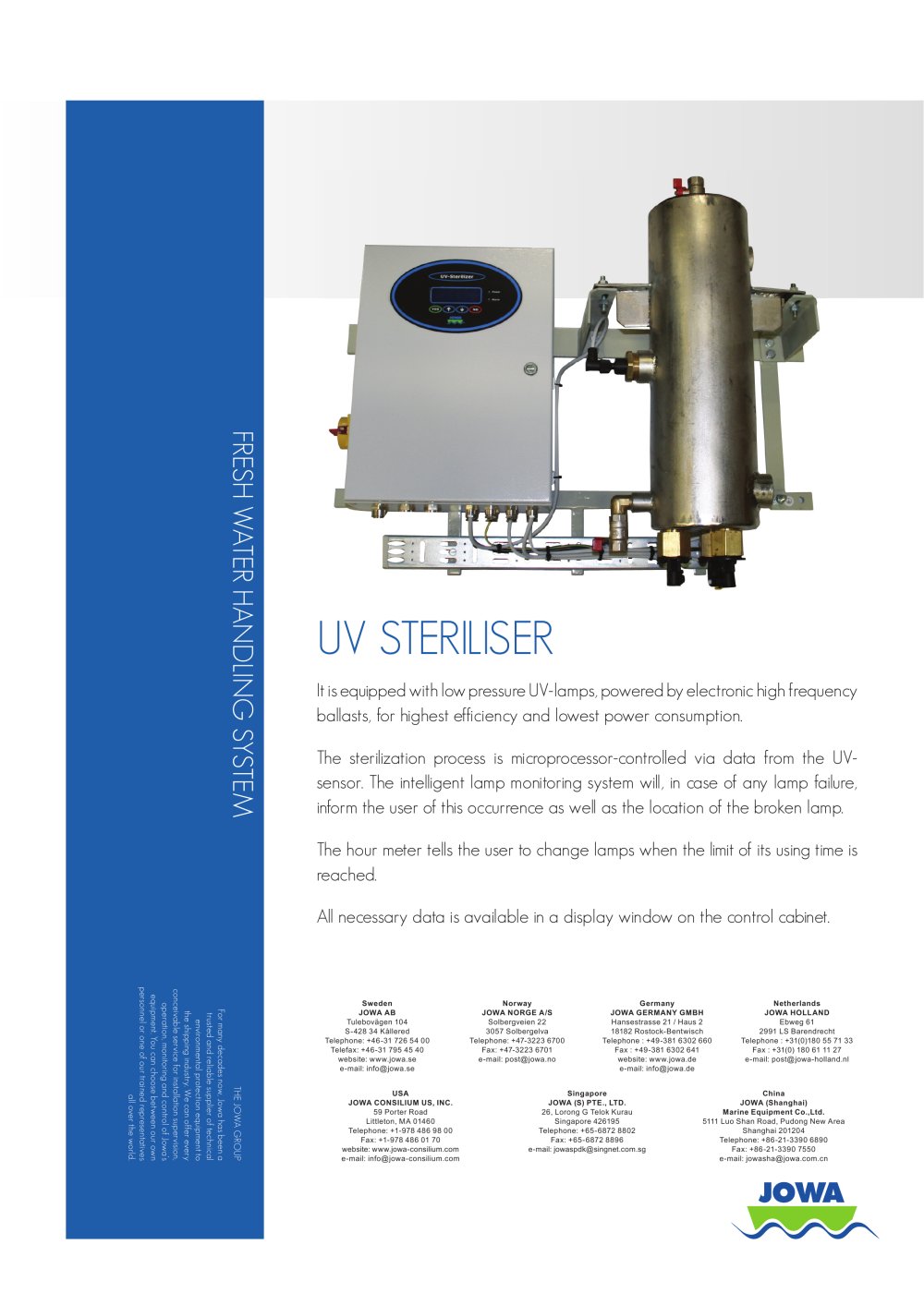 UV STERILISER - JOWA AB