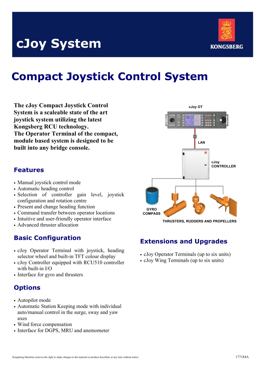 cJoy system - Kongsberg Maritime