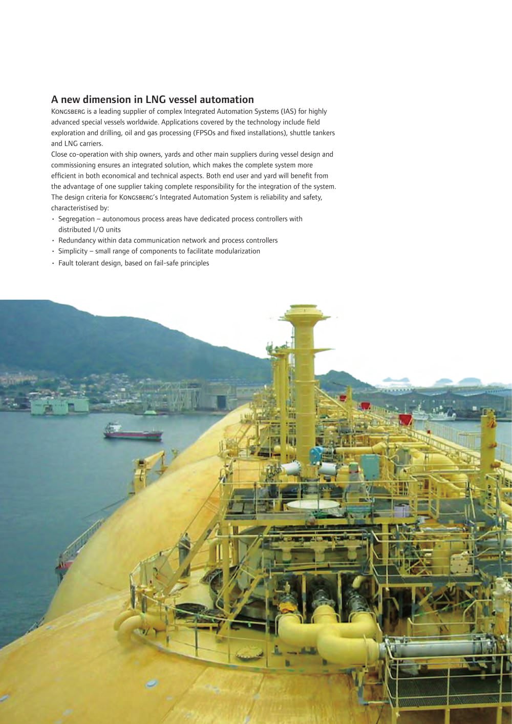 LNG vessel automation - Kongsberg Maritime