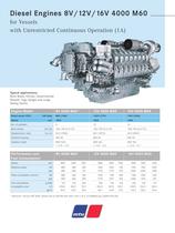 MTU Diesel Engines 8V/12V/16V 4000 M60 for Vessels with Unrestricted Continuous Operation (1A)
