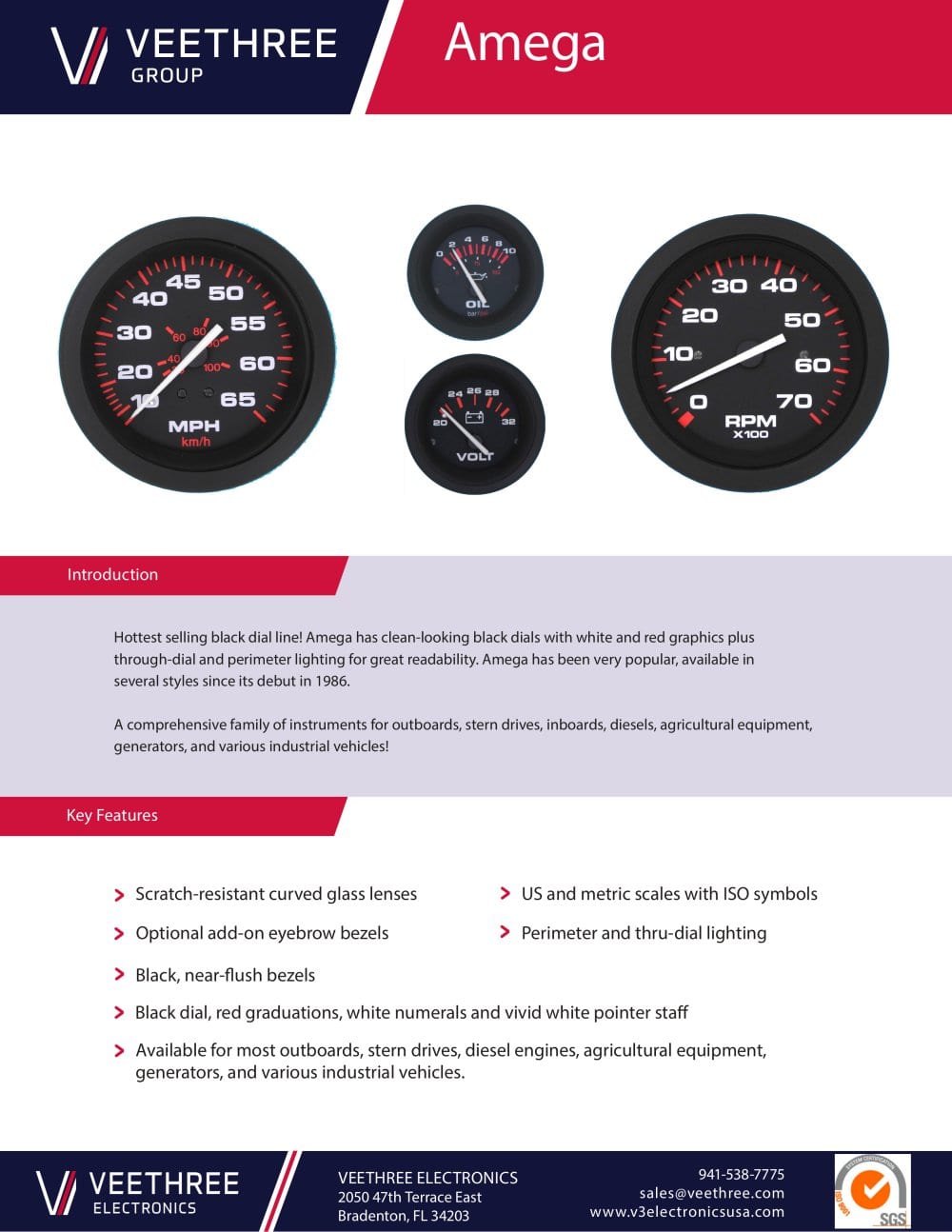 Amega Line - Veethree Electronics and Marine LLC