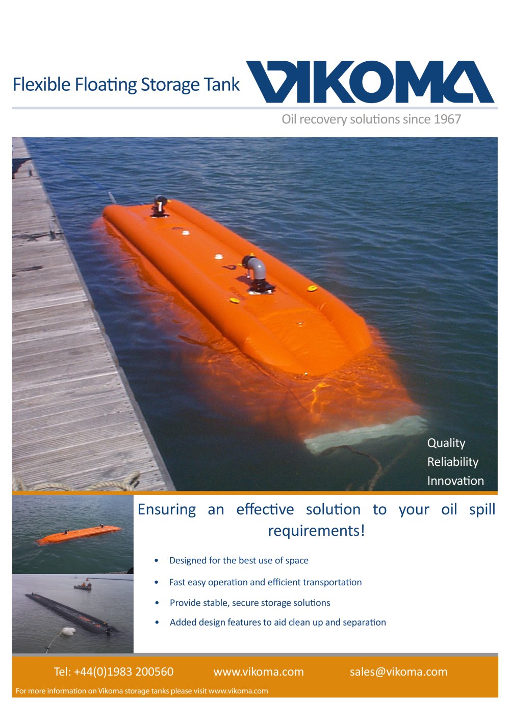 flexible floating storage tank