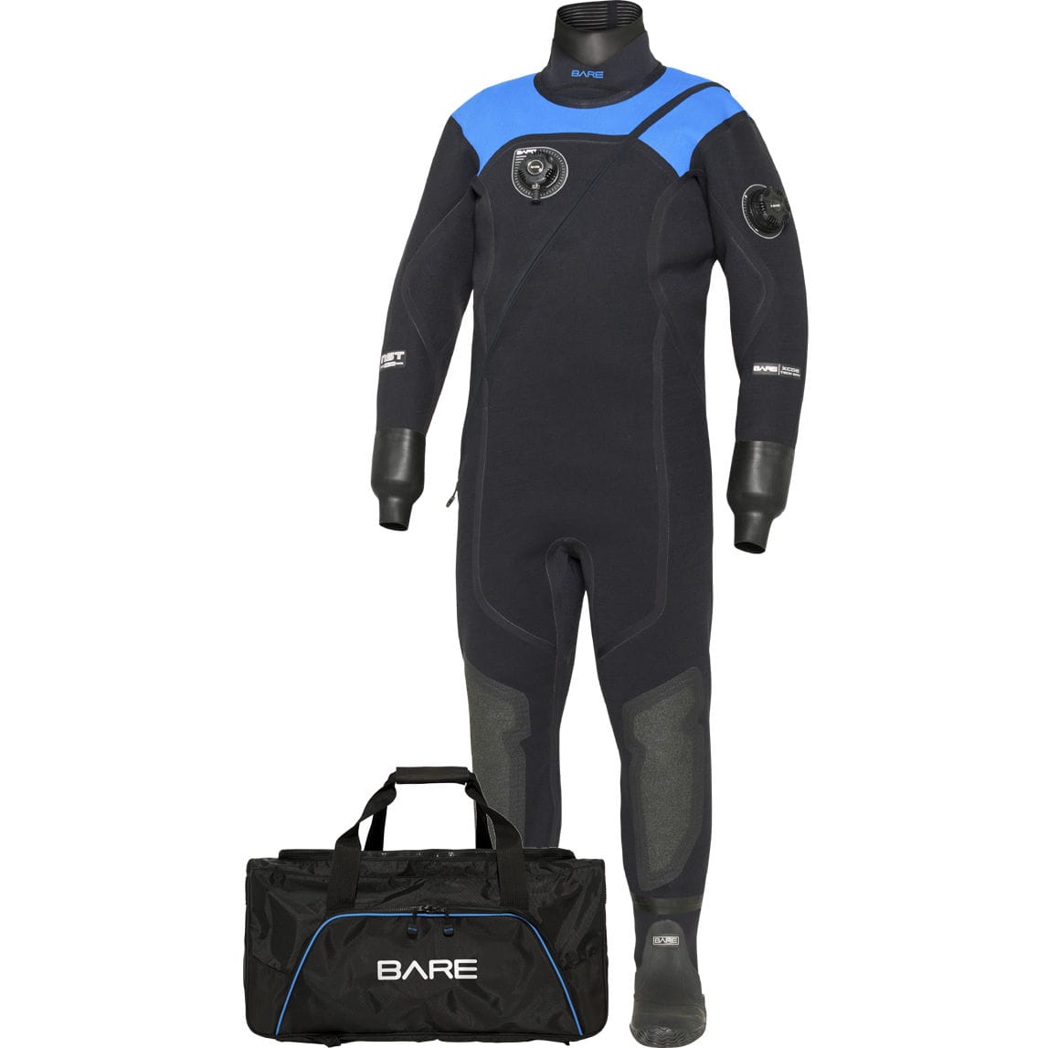 Roupa seca de mergulho XCS2 TECH Bare Divewear em peça única 2