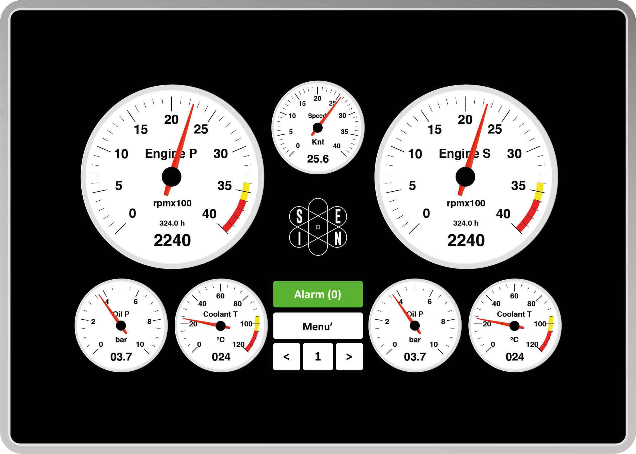 Painel De Comando Para Barco 7 ADVANCED San Giorgio S E I N Srl