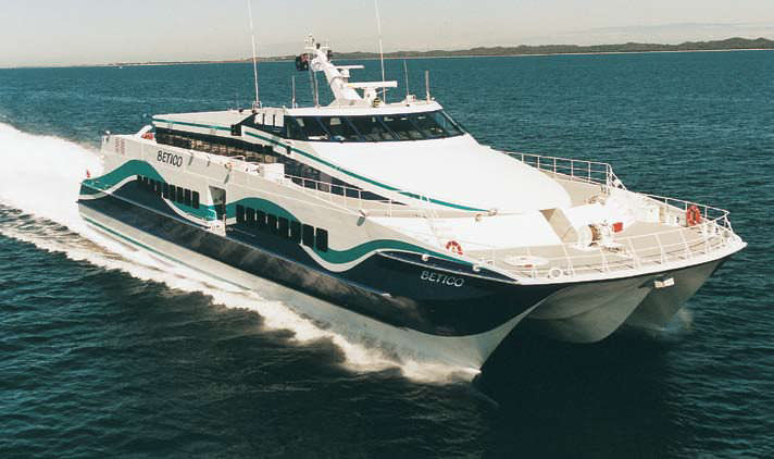 Ferry de passageiros catamarã BETICO Austal USA de alta velocidade