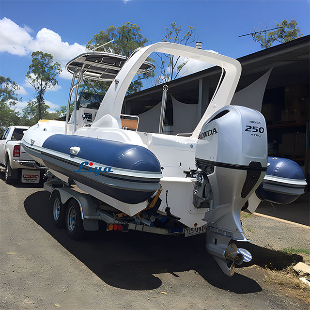 Barco inflável motor de popa RIB750 C Qingdao Lian Ya Boat Co