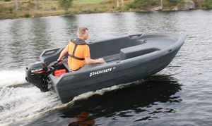 bote com motor de popa / open / de pesca esportiva / máx. 4 pessoas