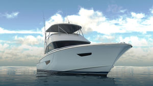 lancha Express Cruiser com motor de centro / bimotor / com flybridge / de pesca esportiva
