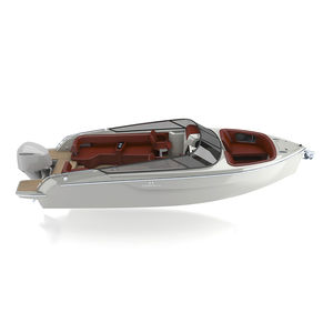 lancha de proa aberta com motor de popa / bowrider / com console dupla