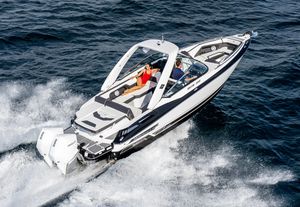 lancha de proa aberta com motor de popa / bimotor / com console dupla / bowrider