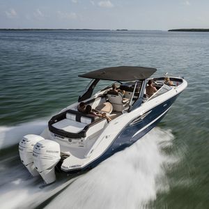 lancha de proa aberta com motor de popa / bimotor / bowrider / T-Top