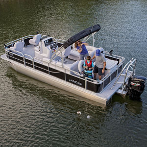 pontoon boat com motor de popa / tri-tube / de pesca esportiva / máx. 12 pessoas
