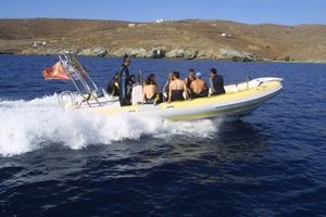 barco utilitário / com motor de popa / barco inflável semirrígido