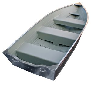 bote com motor de popa / em alumínio