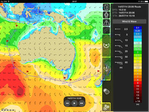 software de navegação / para navio / para iPhone